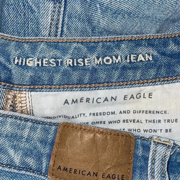 American Eagle Women’s Size 6 Highest Rise Mom Jeans Comfort Stretch Waistband - Picture 6 of 8